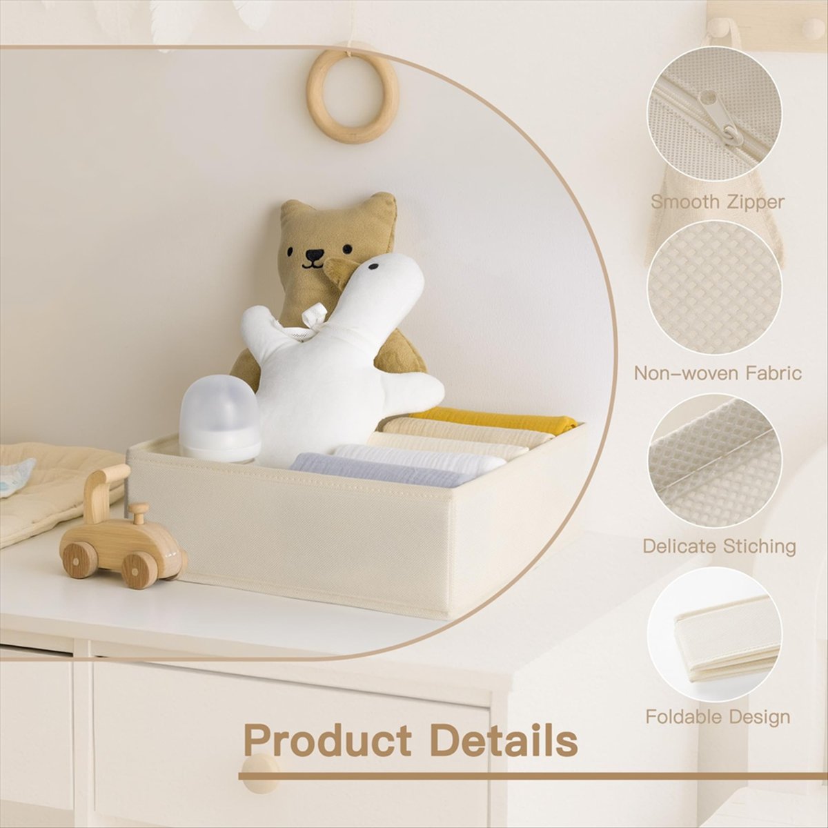 Baby Nursery Dresser - Drawer Organizer Clothes, 14 Pack Dresser