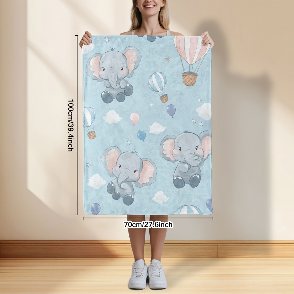 Adorable Baby Elephant Hot Air - Baby Nursery Hot Air Balloon Theme 评论和价格
