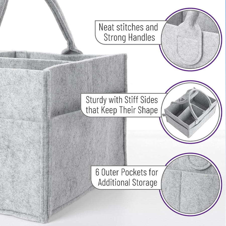 Children's Felt Diaper Storage - Baby Nursery Organizer 评论和价格