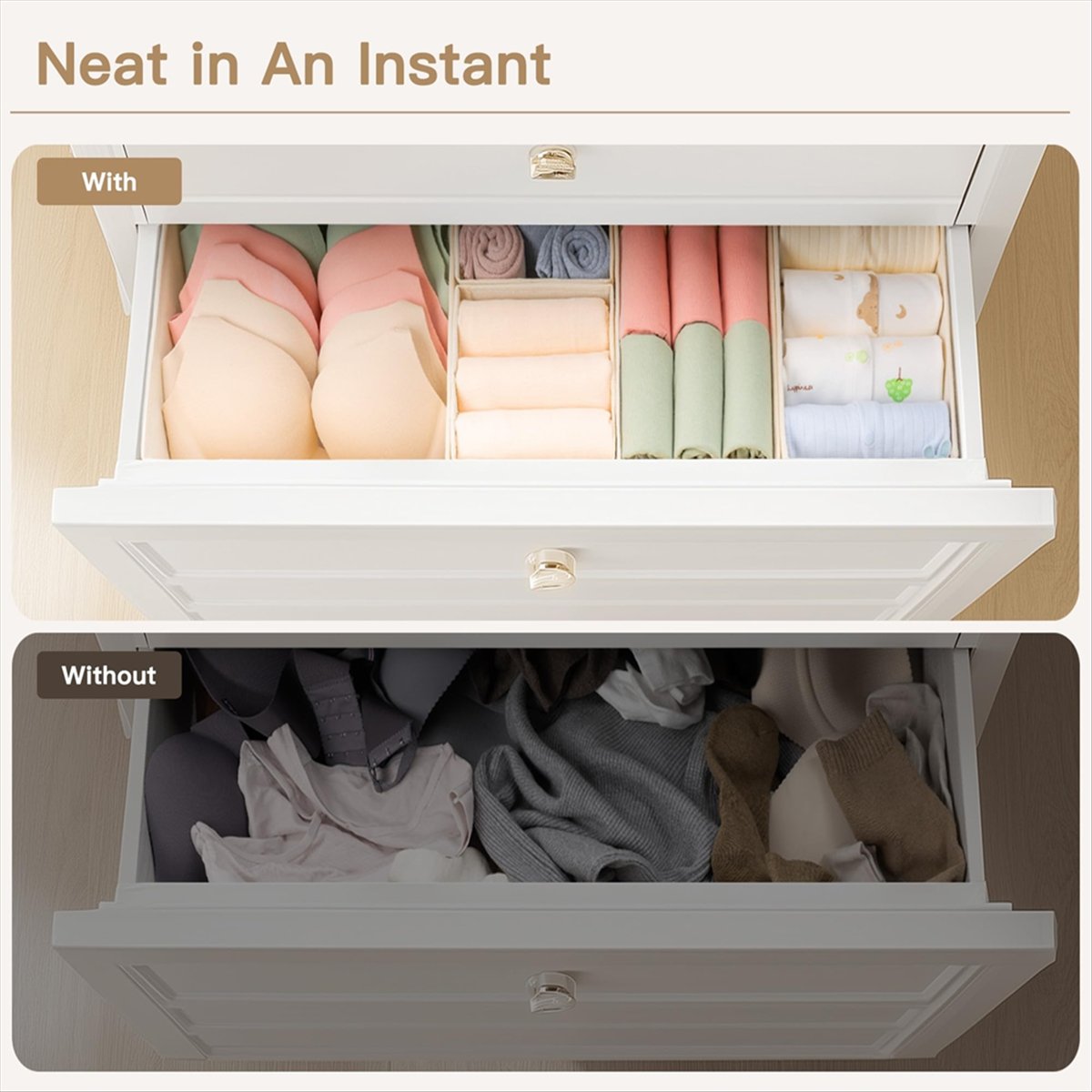 Drawer Organizer Clothes, 14 P - Baby Nursery Dresser 评论和价格