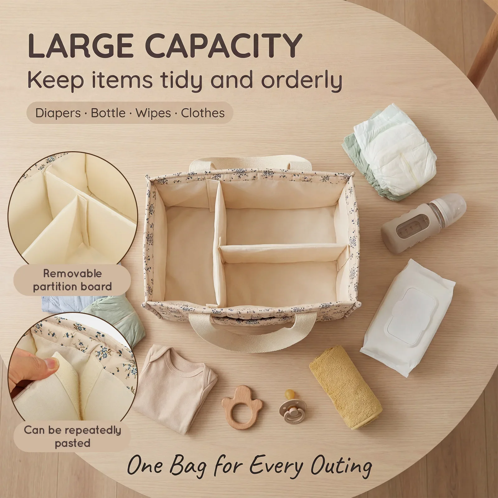 Foldable Diaper Caddy Organize - Baby Nursery Organizer 评论和价格