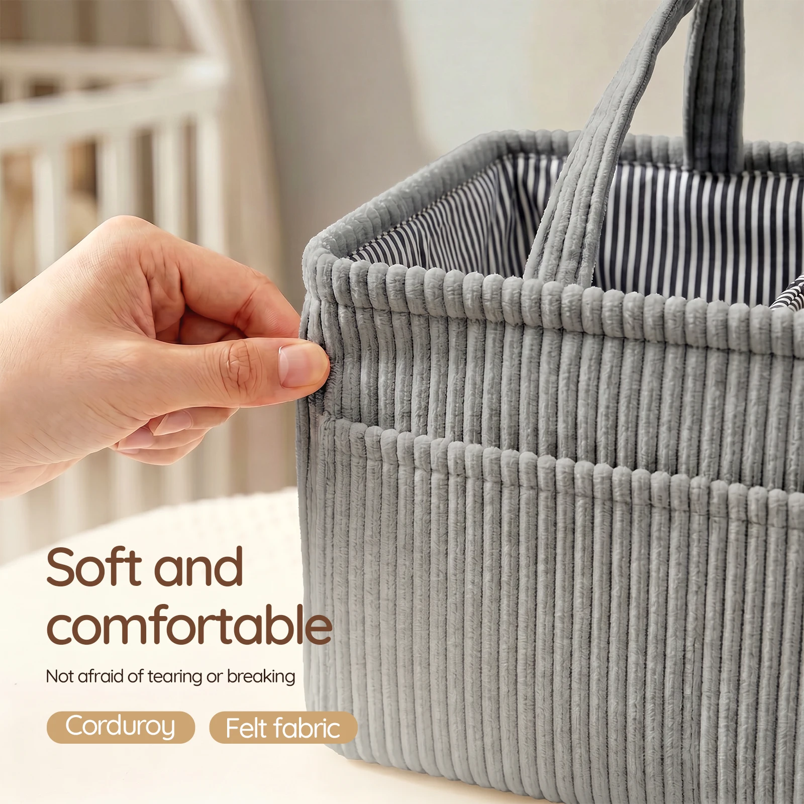 Baby Nappy Caddy Organizer Fol - Baby Nursery Organizer 评论和价格