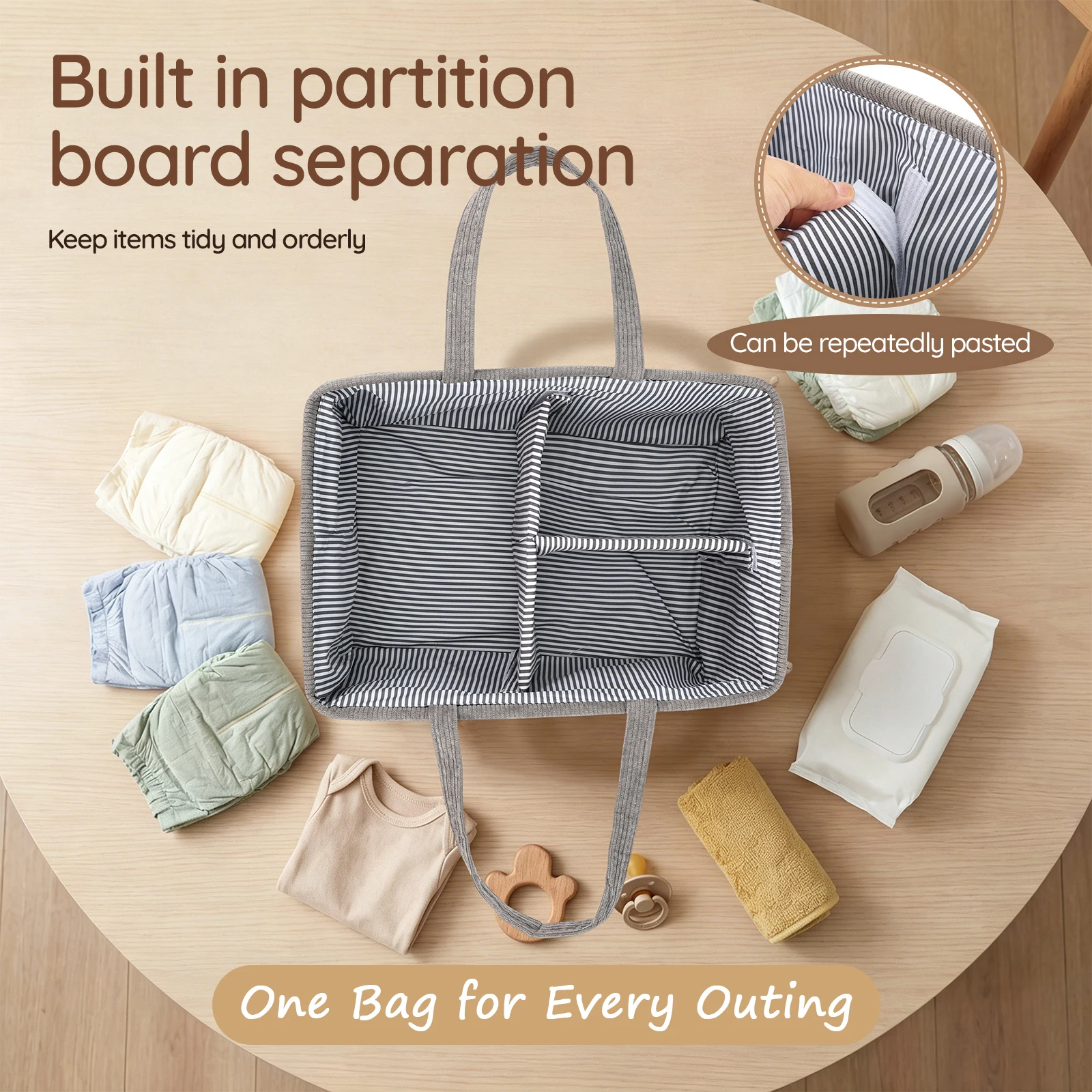 Baby Nappy Caddy Organizer Fol - Baby Nursery Organizer 评论和价格