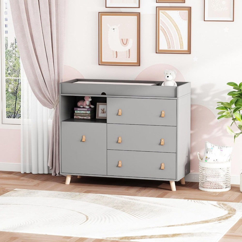 Baby Dresser Changing Table, T - Baby Nursery Dresser 评论和价格