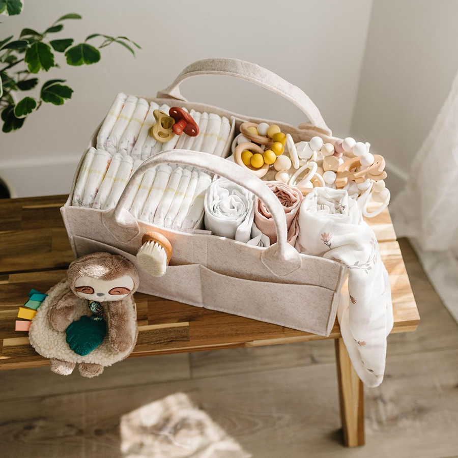 Baby Diaper Ball Bag Organizer - Baby Nursery Dresser 评论和价格