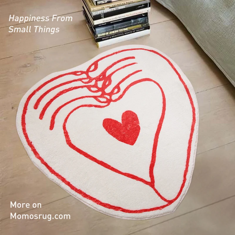 Home Irregular Heart-shaped Fl - Baby Nursery Rug 评论和价格