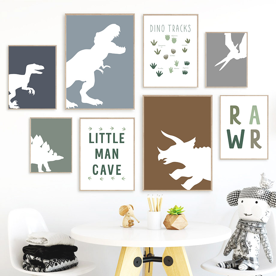 Jurassic Dinosaur Tyrannosauru - Baby Boy Nursery Quotes 评论和价格
