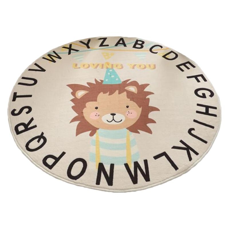 Y4UD Cartoon Animal Print Baby - Baby Nursery Rug 评论和价格