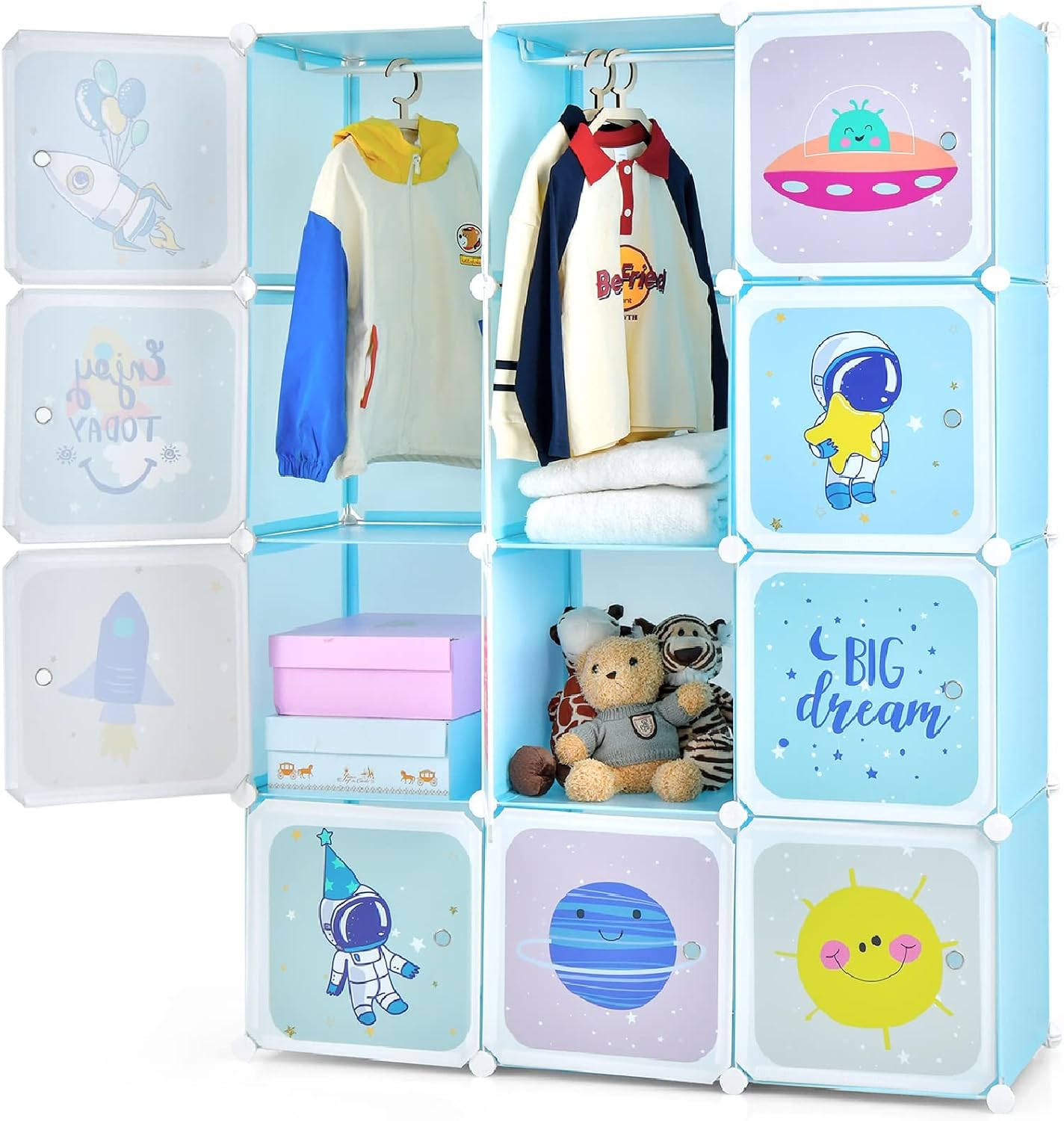 Children Wardrobe, Kid Closet  - Baby Nursery Dresser 评论和价格