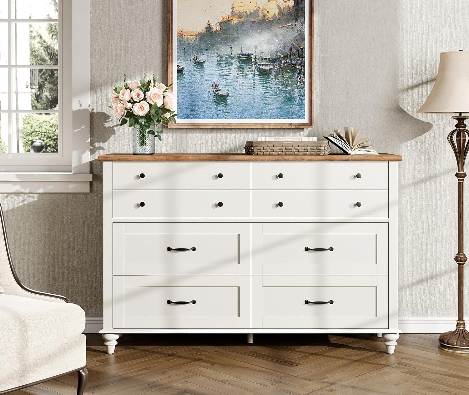 Modern  Kids Dresser with 7 Dr - Baby Nursery Dresser 评论和价格