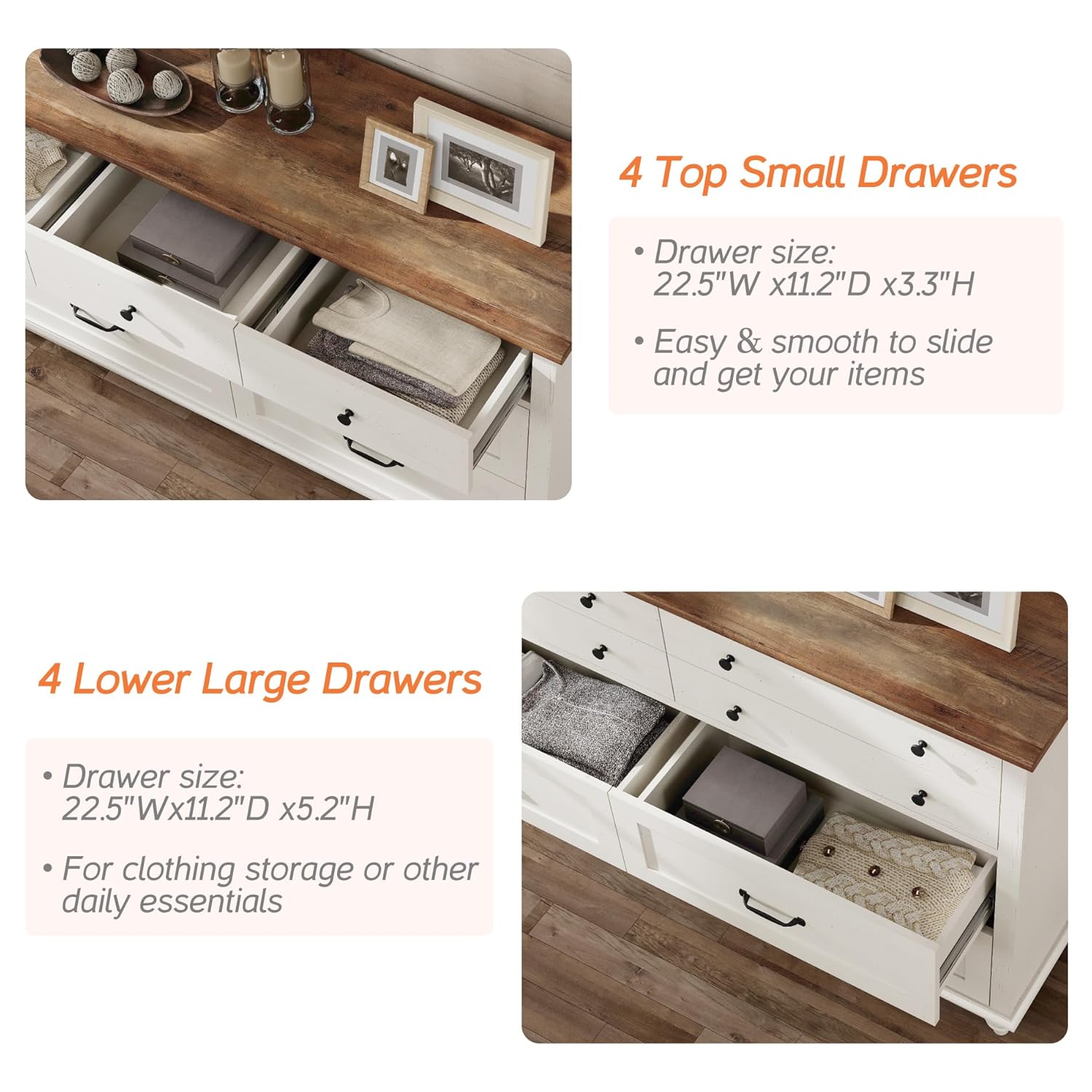 Modern  Kids Dresser with 7 Dr - Baby Nursery Dresser 评论和价格