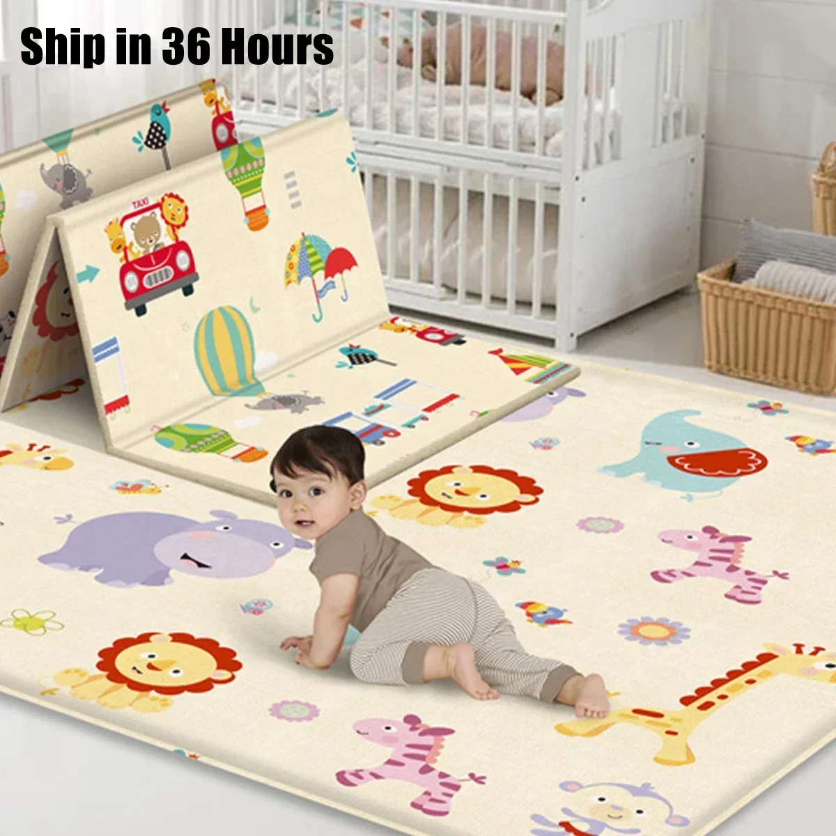 Foldable Non-Toxic Children's  - Baby Nursery Rug 评论和价格