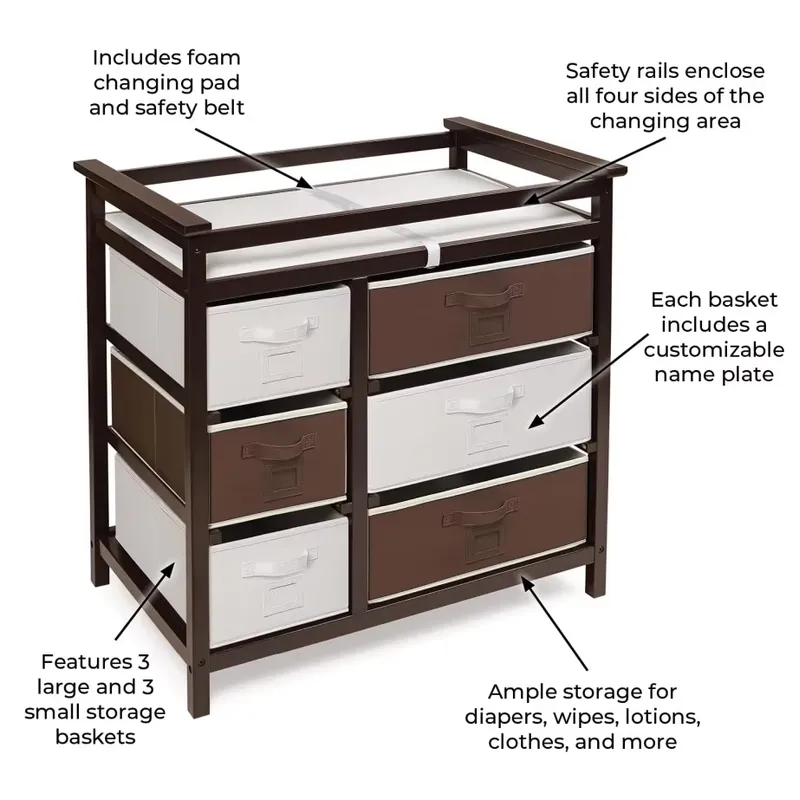 Modern Wooden Baby Dresser wit - Baby Nursery Dresser 评论和价格