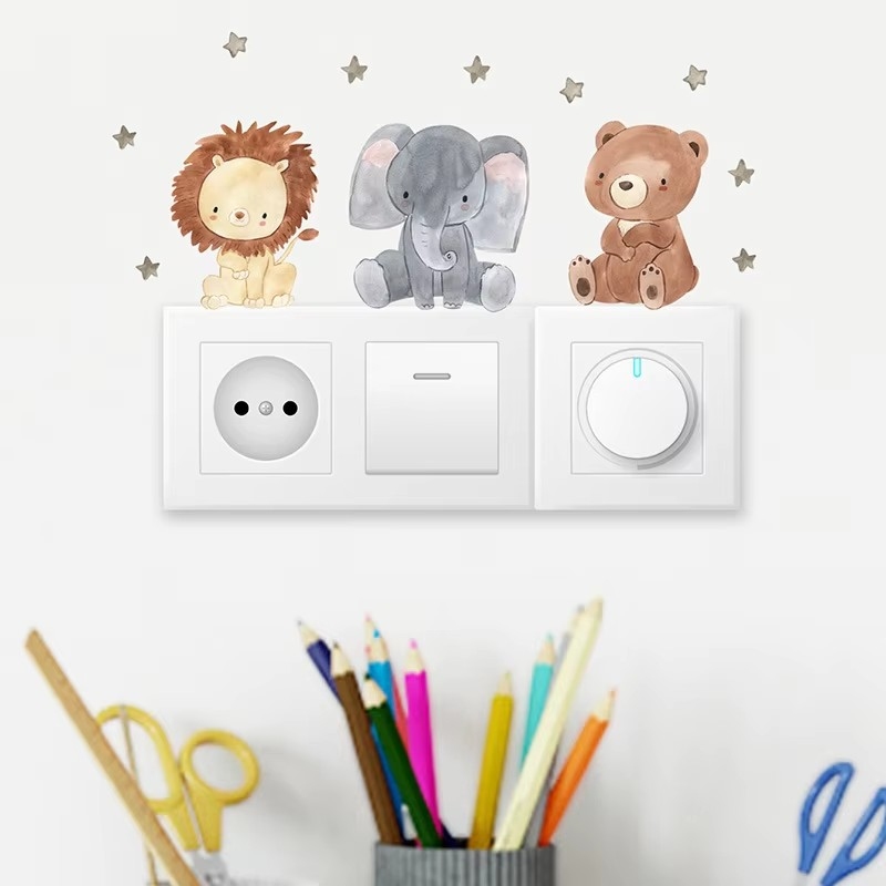 Cute Forest Animals Wall Stick - Baby Nursery Vinyl Wall Stickers 评论和价格