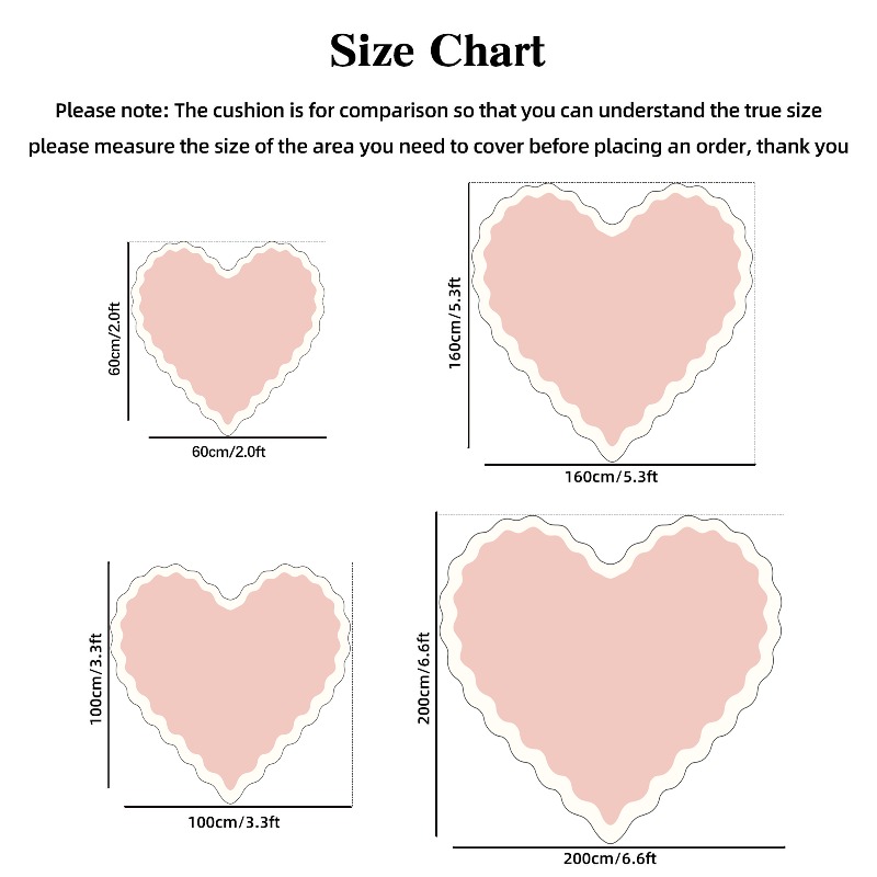 VIKAMA Pink Heart Plush Carpet - Baby Nursery Rug 评论和价格