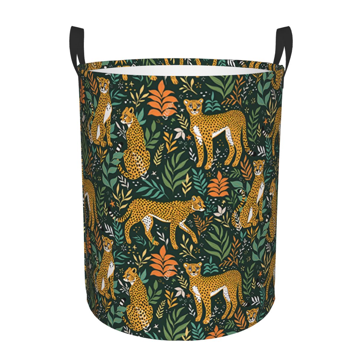 Jungle Cheetahs Pattern Laundr - Laundry Hamper Nursery 评论和价格
